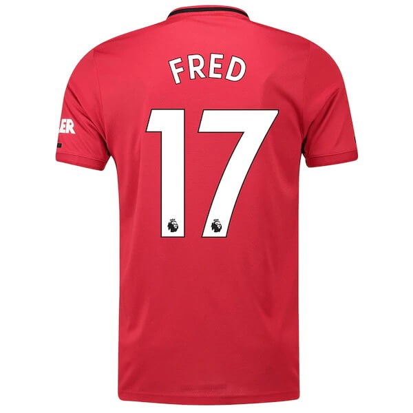 Camiseta Manchester United NO.17 Fred Primera equipación 2019-2020 Rojo